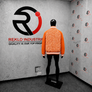 Veste universitaire orange élégante et tendance, imprimé lettres, fermeture éclair en polaire, légère, athlétique, manches longues, mode urbaine - Product Image 4