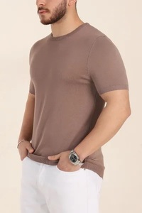 T-shirt décontracté à manches courtes pour homme EVERGLOW, taille plus, en jersey polyester/coton, séchage rapide, respirant, design uni, logo sur le devant - Product Image 5