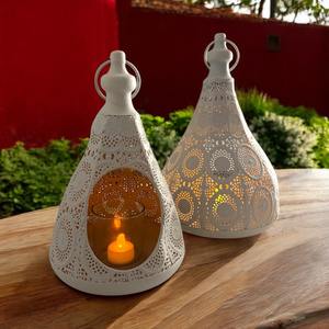 Lanterne décorative vintage en métal, porte-bougie suspendu pour la maison, le jardin, la décoration de mariage, lanterne en métal de style marocain - Product Image 2