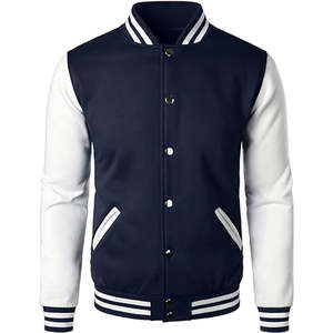 Veste de baseball bomber varsity longue personnalisée de haute qualité pour hommes, en tissu de laine, grande taille, idéale pour l'été - Product Image 1