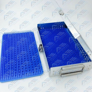 Tapete de Silicona para Esterilización de Instrumentos Quirúrgicos, Bandeja de Esterilización de Instrumentos Ortopédicos, Estuche de Esterilización de Instrumentos Médicos de Aleación de Aluminio - Product Image 2