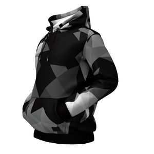 Sweat-shirts pour hommes de qualité supérieure pour l'hiver, design personnalisé, motif uni, impression par décoloration, tissu tricoté 100% coton - Product Image 4