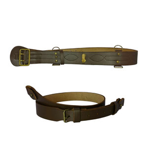 Ceinture en cuir personnalisée Sam Browne avec sangle durable, boucle en acier, style décontracté, personnalisable et écologique - Product Image 1