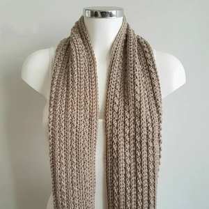 Bufanda de punto unisex para esquí - Cuello térmico grueso acanalado - Bufandas de ganchillo cálidas con logo personalizado al por mayor - Product Image 4