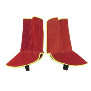 Couvre-chaussures de soudeur en cuir de vachette pleine fleur de haute qualité, résistants, imperméables, respirants, anti-étincelles, écologiques - Product Image 5