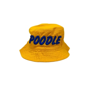 Chapeau Bob POOLE Brodé Jaune avec Logo Personnalisé, Large Bord, Chapeau de Soleil Décontracté, Streetwear d'Extérieur, Casquette de Pêcheur Unisexe en Coton - Product Image 1