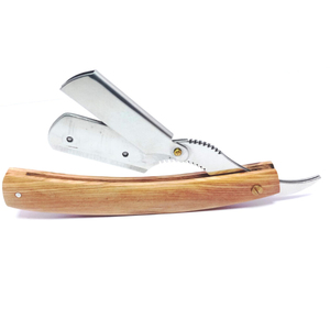 Custom Design Barber Straight <b>Razor</b> with Wooden Handle Stainless Steel Blade Throat Cut Safety <b>Razor</b> Beard Grooming Logo - Product Image 5