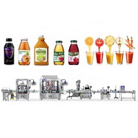 Hoge snelheid yoghurt vloeibare fruitsap flesvulfles- en verzegellijn machines