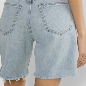 Shorts de Mezclilla para Mujer de Alto Rendimiento, Textura Suave, Estructura Transpirable, Diseño de Cinturilla Ajustable, Tela Ligera y Duradera - Product Image 6