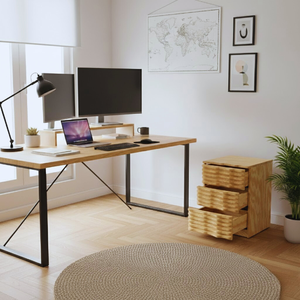 ตู้หนังสือไม้สนอเมริกันแบบตั้งพื้นสำหรับใช้ในบ้านหรือสำนักงาน พร้อมการรับประกัน 12 เดือน - Product Image 4