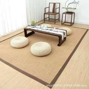 Tapis en jute naturel de haute qualité, tissé à la main, écologique, pour salon, chambre, salle à manger, hôtel - Product Image 6