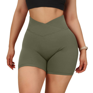 Pantalones Cortos Deportivos Elásticos de Cintura Alta para Mujer, Sexy, para Gimnasio, Yoga, con Logo, Tela Lavada, Ajuste Ceñido, Efecto Push-Up, ¡Gran Oferta! - Product Image 6