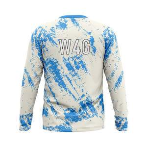 Custom <b>Men's</b> Skinny Fit Heat Transfer Printed Jersey Crew Neck Quick Dry Polyester Sport Shirt Full Sleeve Leisure Top - Product Image 6