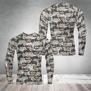 Sublimation Printed Breathable Rash Guard Stretchy Long Sleeve Compression Top Adults BJJ Martial Arts <b>Grappling</b> Fitness - Product Image 3