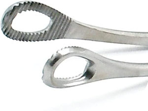 C-Shape Jaw Chest Forceps Long Jaw 15.2cm Overall Length 26.5cm Thoracic <b>Instrument</b> ZETOMEDPRO - Product Image 5