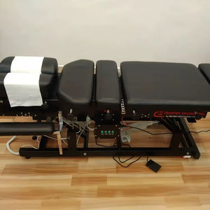 Table de physiothérapie et chiropratique électrique réglable en hauteur en acier inoxydable de qualité supérieure pour flexion et traction, manuelle, pour usage domestique et clinique - Product Image 1