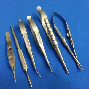 Ensemble d'instruments microscopiques Castroviejo, kit chirurgical ophtalmologique, ensemble d'instruments de microchirurgie oculaire, certifié CE, classe II, usage clinique - Product Image 4