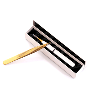 Pinzas para Extensión de Pestañas de Acero Inoxidable Antiestáticas y Anticorrosivas, 1 Pieza en Caja, Color Atractivo, Logotipo Personalizado - Product Image 4