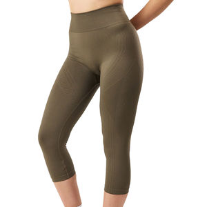 Leggings de Yoga Capri de Cintura Alta Anticelulíticos 3/4 para Mujer, Venta al por Mayor, Personalizados 2025, para Gimnasio y Entrenamiento, Servicio OEM - Product Image 1