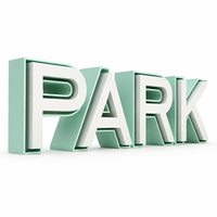Grandes lettres décoratives publicitaires en acier inoxydable 3D avec finition thermolaquée pour hôtels, magasins et centres commerciaux