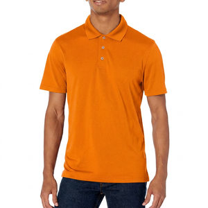 Polo à manches courtes pour homme, couleur unie, tissu en coton respirant, style décontracté, coupe classique - Product Image 6