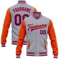 Veste Bomber Varsity à Boutons Intégraux avec Motif 3D Personnalisé Heron et Tigre Noir et Or de OMMIZ INDUSTRY – Vente en Gros Directe