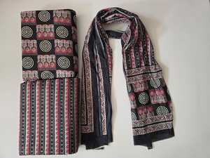 Pure Cotton 60x60 Suit Set | 3m Top 3m Bottom 2.25m Dupatta(1 batch= 3M TOP+3M BOTTOM+2.25 M DUPATTA) - Product Image 5