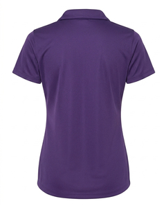 เสื้อโปโลแขนสั้นสีม่วงสำหรับผู้หญิง ยี่ห้อ Harry Johnson Production ผลิตจากโพลีเอสเตอร์ 100% แบบถัก สวมใส่สบาย สีพื้น ทรงปกติ - Product Image 4