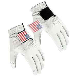 Gants de golf en cuir Cabretta personnalisés avec logo, haute qualité, antidérapants et respirants, pour droitiers/gauchers, pour usage sportif et extérieur - Product Image 1
