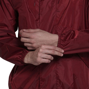 Chaqueta Acolchada Roja con Capucha para Hombre, Resistente al Viento, Corte Regular, Cierre de Cremallera, Estilo Casual para Primavera, Exterior de Poliéster - Product Image 5