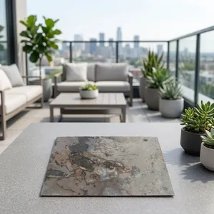 Revestimiento de Pared de Piedra de Pizarra Natural Flexible de Lujo, Verde Deoli, Duradero, Translúcido, para Interiores y Exteriores - Product Image 1