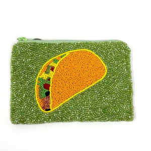 Pochette à Monnaie Vintage Artisanale Broderie Art Déco Perles et Fil de Verre Design Unique pour Fêtes de Noël - Product Image 5