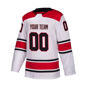 Jersey de Hockey sobre Hielo para Hombre, 100% Poliéster, Manga Corta, Transpirable, de Alta Calidad, con Nombre y Color del Equipo Personalizados, Precio Económico - Product Image 1