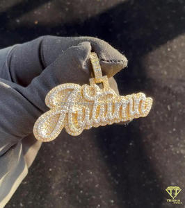 Premium Personalized <b>Name</b> <b>Necklace</b> Iced Out Lab Grown Diamond Streetwear Jewelry - Product Image 2