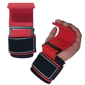 Protège-poignets et protège-paume réglables en caoutchouc naturel et PVC, légers, de haute qualité, avec logo personnalisé, pour haltérophilie et entraînement intensif - Product Image 2