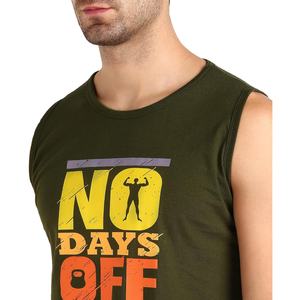 Camiseta sin mangas de LICRA de algodón ajustada para hombre de la mejor calidad, lote de stock directo impreso con gráficos negros de Bangladesh - Product Image 6