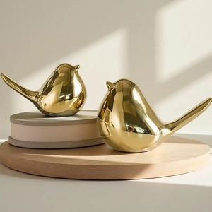 Figura de Pavo Real de Latón Dorado, Escultura Decorativa para Mesa, Adorno para el Hogar, Estatua de Ave Nacional, Pieza Decorativa con Acabado Antiguo - Product Image 2