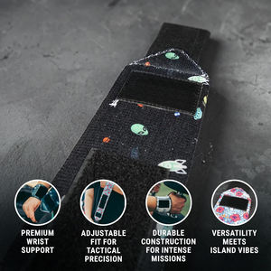 Attelle de poignet professionnelle en polyester et coton, respirante, antidérapante, réglable avec fermeture auto-agrippante, pour la protection sportive et l'haltérophilie - Product Image 2