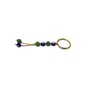 Llavero de cristal de alta calidad, piedra verde aventurina, llavero de piedra natural china, cuentas de piedra curativas, regalo para mujer, llaveros - Product Image 3