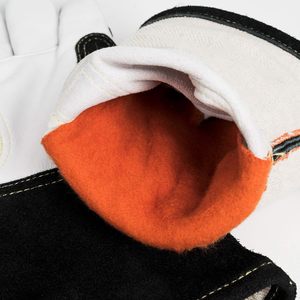 Heat Resistant Premium Quality Goatskin Leather TIG Welding <b>Gloves</b> Light Weight Natural Crust Keystone Thumb Welder <b>Gloves</b> - Product Image 6
