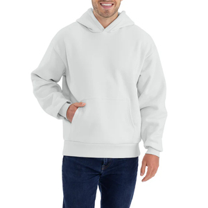 Heavy Weight Boxy Fit 500gsm Custom Blank Unisex Oversized Heavyweight 100% Cotton No <b>String</b> Double Layer Hoodie - Product Image 1