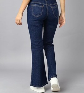 Jean slim vintage pour femme Abdul Royal World Export - Denim en coton, taille mi-haute, coupe classique, couleur résistante à la décoloration, lavable, peint à la main - Product Image 3