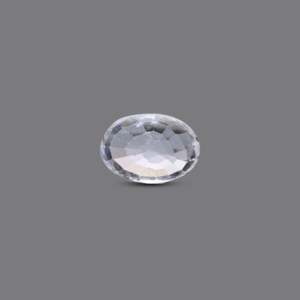 Loose 3.25 Ct Lab-Created White Zircon 5A Quality Rough Gemstone 3mm - Product Image 2