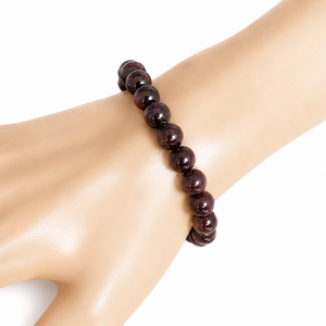 Bulk 8mm Red Natural Garnet Gemstone Beaded Crystal <b>Bracelet</b> Stretch <b>Healing</b> Stone Jewelry Gift Reiki Inspired - Product Image 6