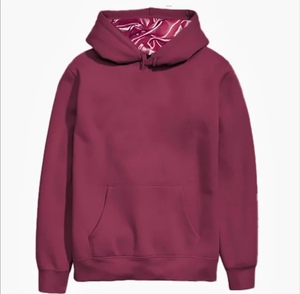 Sudadera con Capucha Unisex Ligera de Doble Capa con Forro de Satén, 100% Algodón, Suave, con Patrón Sólido y Lavado Ácido, Venta al Por Mayor OEM - Product Image 2