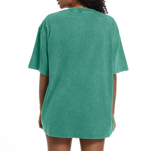 เสื้อยืดผู้หญิงสไตล์วินเทจ แขนสั้น พิมพ์ลายได้ตามต้องการ เนื้อผ้าบางเบา สไตล์สตรีทแวร์ ล้างสีแบบวินเทจ - Product Image 2