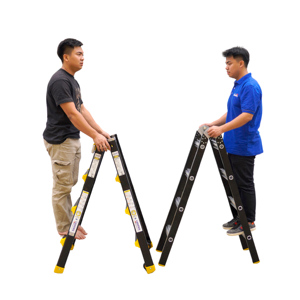 Aluminum Alloy 4-Step Folding A-<b>Frame</b> Ladder 6FT Manual Lock 250lb Capacity Home Use Step Ladder - Product Image 1