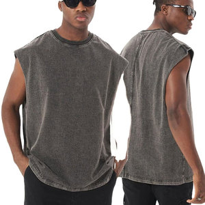 Mens Knitted 100% Cotton Hip Hop Workout <b>Tank</b> Top Breathable Quick Dry Eco-Friendly Anti-Pilling Sleeveless <b>Muscle</b> Shirt - Product Image 5