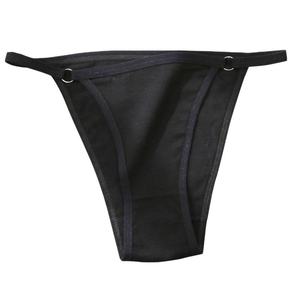 Tanga de cintura baja de color liso para mujer, sexy, acanalada, para uso diario, ropa interior femenina de moda económica - Product Image 3