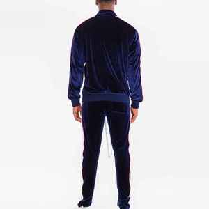 New Arrival Wide Leg Flared Pants Set Trendy High Waist Streetwear Outfit Modern Style <b>Women</b> Velvet Track Suit - Product Image 5
